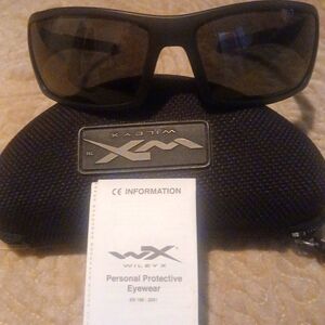 Black Glasses with Protective Case